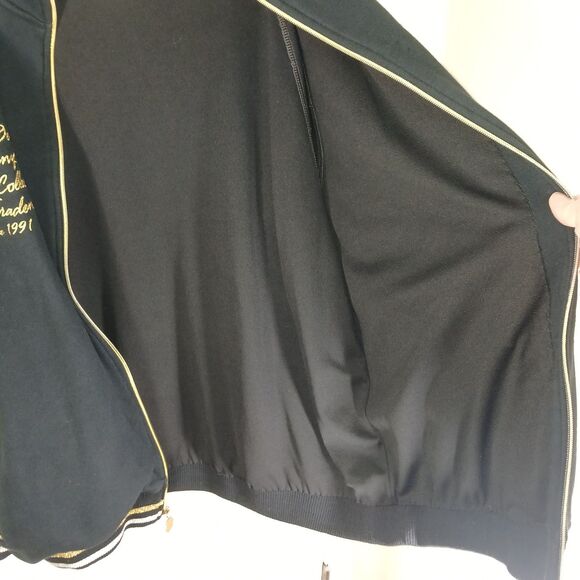 Vintage Y2K Southpole Track Jacket Mens XL Black Gold Zip Up Hip Hop StreetWear - Picture 15 of 16